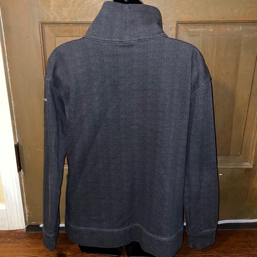 Columbia Gray Long Sleeve Outerwear Cowl Turtleneck Cozy Fleece Pullover Size M - Picture 6 of 12